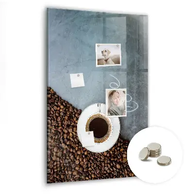 Magnetic wall board A cup of coffee