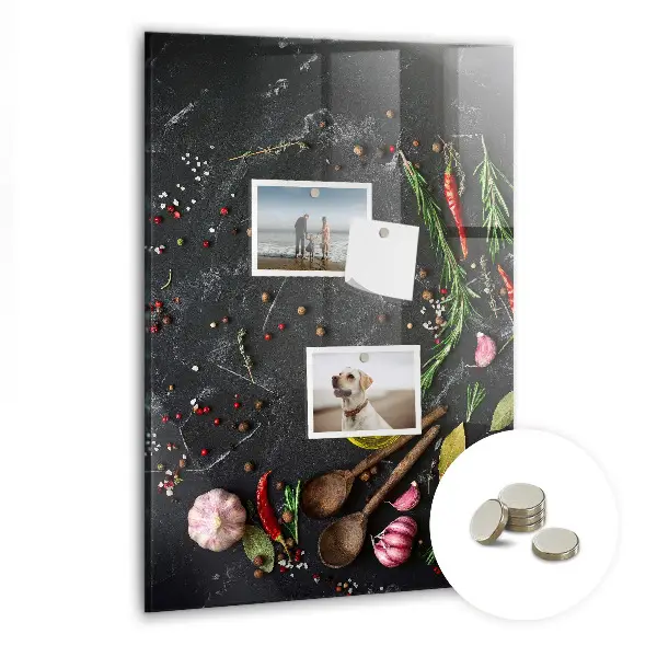 Magnetic glass dry erase board Spice composition