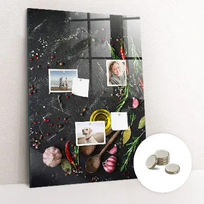 Magnetic glass dry erase board Spice composition