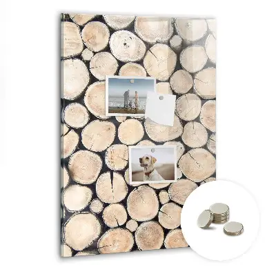 Tree Stumps Magnetic Glass Dry Erase Board