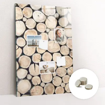 Tree Stumps Magnetic Glass Dry Erase Board