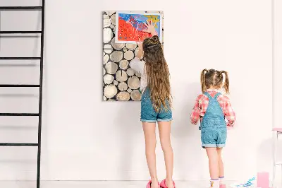 Tree Stumps Magnetic Glass Dry Erase Board