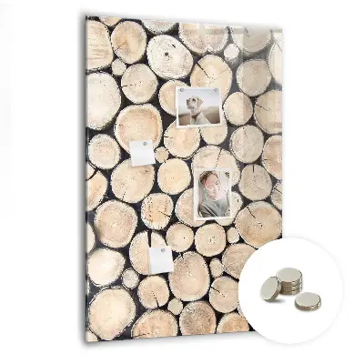 Tree Stumps Magnetic Glass Dry Erase Board