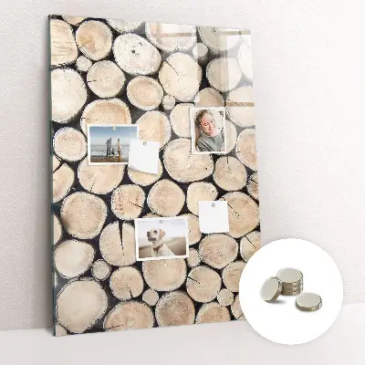 Tree Stumps Magnetic Glass Dry Erase Board