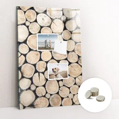 Tree Stumps Magnetic Glass Dry Erase Board