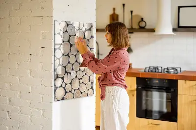 Tree Stumps Magnetic Glass Dry Erase Board