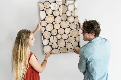 Tree Stumps Magnetic Glass Dry Erase Board