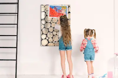 Tree Stumps Magnetic Glass Dry Erase Board