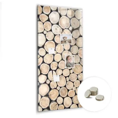 Tree Stumps Magnetic Glass Dry Erase Board