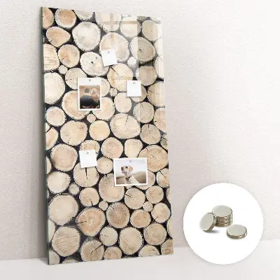Tree Stumps Magnetic Glass Dry Erase Board