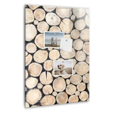 Tree Stumps Magnetic Glass Dry Erase Board
