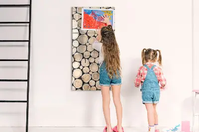 Tree Stumps Magnetic Glass Dry Erase Board