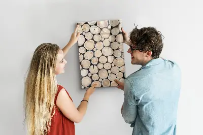 Tree Stumps Magnetic Glass Dry Erase Board