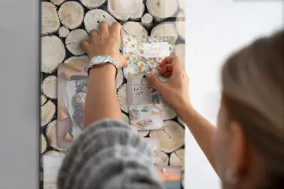 Tree Stumps Magnetic Glass Dry Erase Board