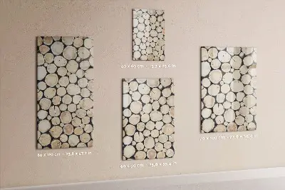 Tree Stumps Magnetic Glass Dry Erase Board