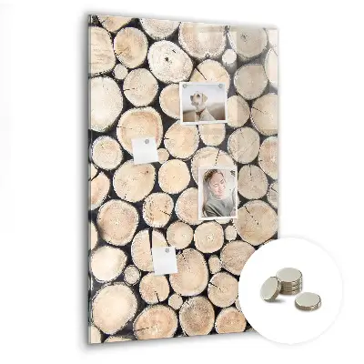 Tree Stumps Magnetic Glass Dry Erase Board