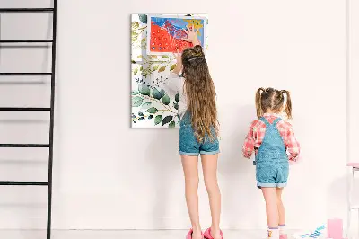 Flower pattern magnet board