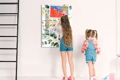 Flower pattern magnet board