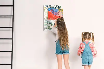 Magnet board Flower pattern