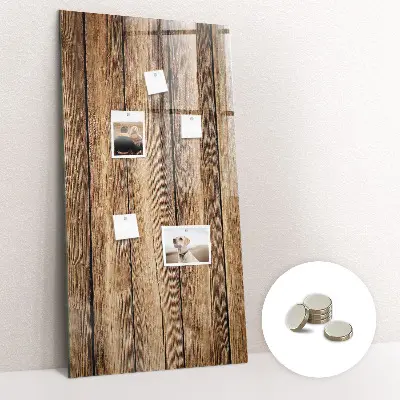 Magnetic board with wood texture
