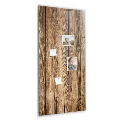 Magnetic board with wood texture