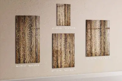 Magnetic board with wood texture