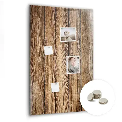 Magnetic board with wood texture