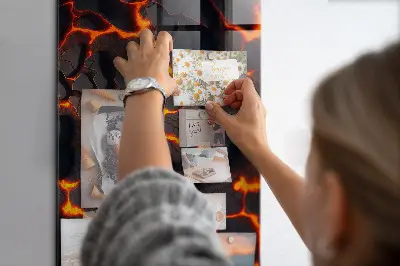 Volcano Lava Magnetic Glass Dry Erase Board