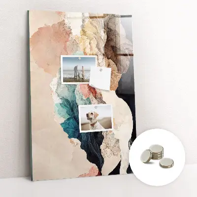 Abstract spots magnetic wall board