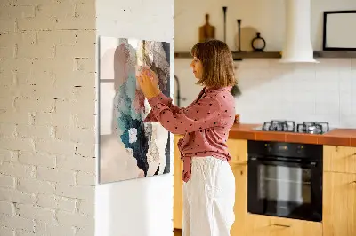 Abstract spots magnetic wall board