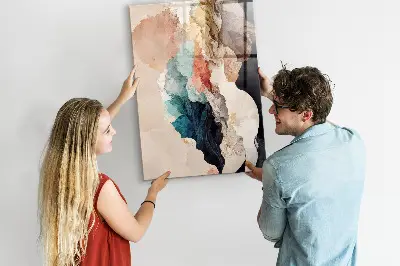 Abstract spots magnetic wall board