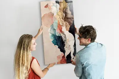 Abstract spots magnetic wall board
