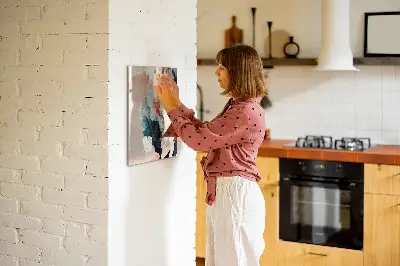 Abstract spots magnetic wall board
