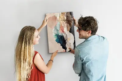 Abstract spots magnetic wall board