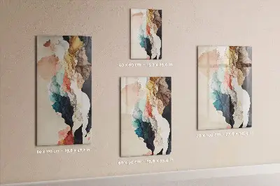 Abstract spots magnetic wall board