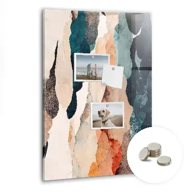 Abstract spots magnet board