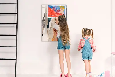 Abstract spots magnet board