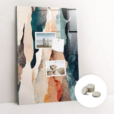 Abstract spots magnet board