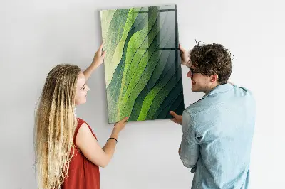 Landscape nature lines magnet board