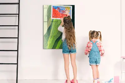 Landscape nature lines magnet board