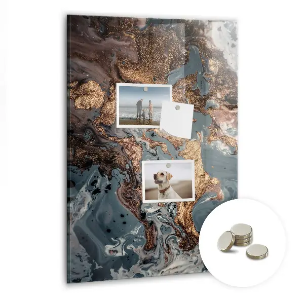 Marble art magnetic wall board