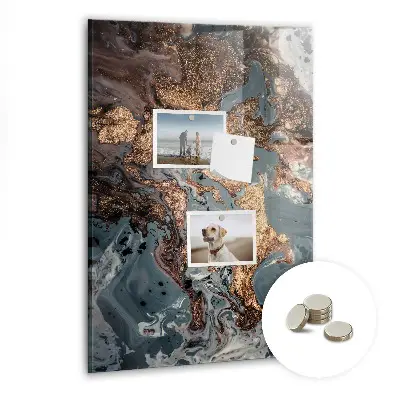 Marble art magnetic wall board