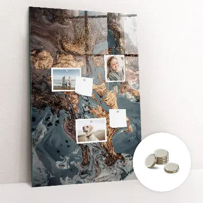 Marble art magnetic wall board