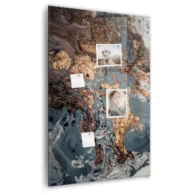 Marble art magnetic wall board