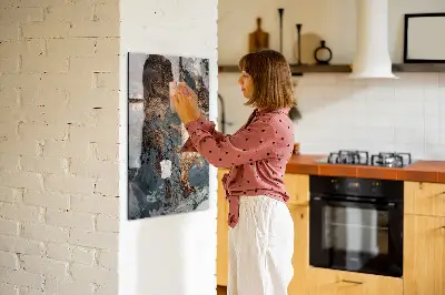 Marble art magnetic wall board