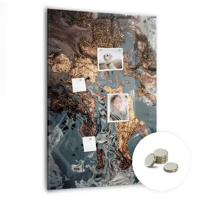 Marble art magnetic wall board
