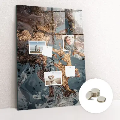 Marble art magnetic wall board