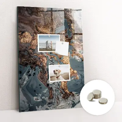 Marble art magnetic wall board