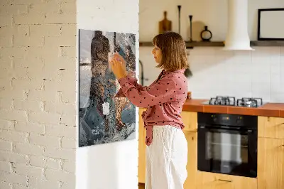 Marble art magnetic wall board