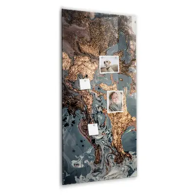 Marble art magnetic wall board